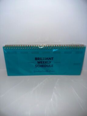 Source Unknown Turquoise Blue Brilliant Weekly Schedule Desk Calendar